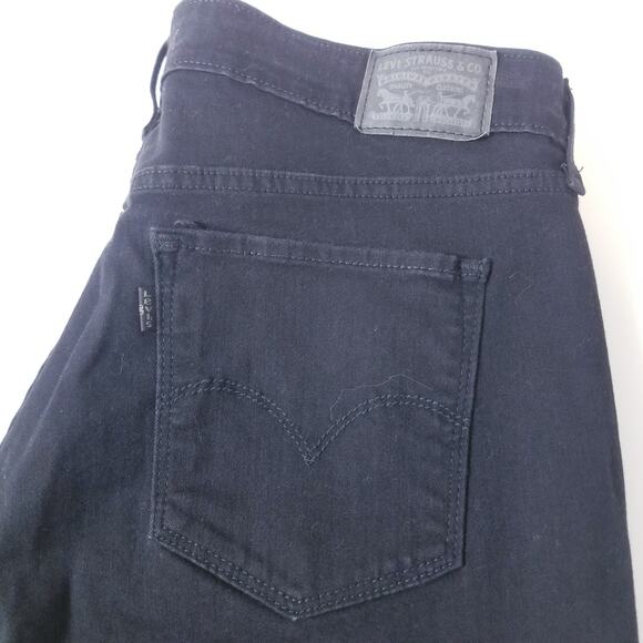 Levi's 711 Jeans Skinny Black Denim - Picture 5 of 12